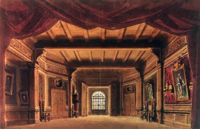 オペラ「セビリアの理髪師」のセットデザイン、ジョアチーノロッシーニ作（1792-1868） 作： Unbekannt Unbekannt